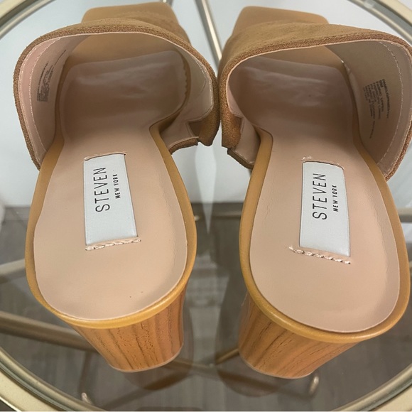 Steven New York Pamela High Heel Sandals 9 Sz Tan Color Weekend Vacation NWT - Picture 7 of 10